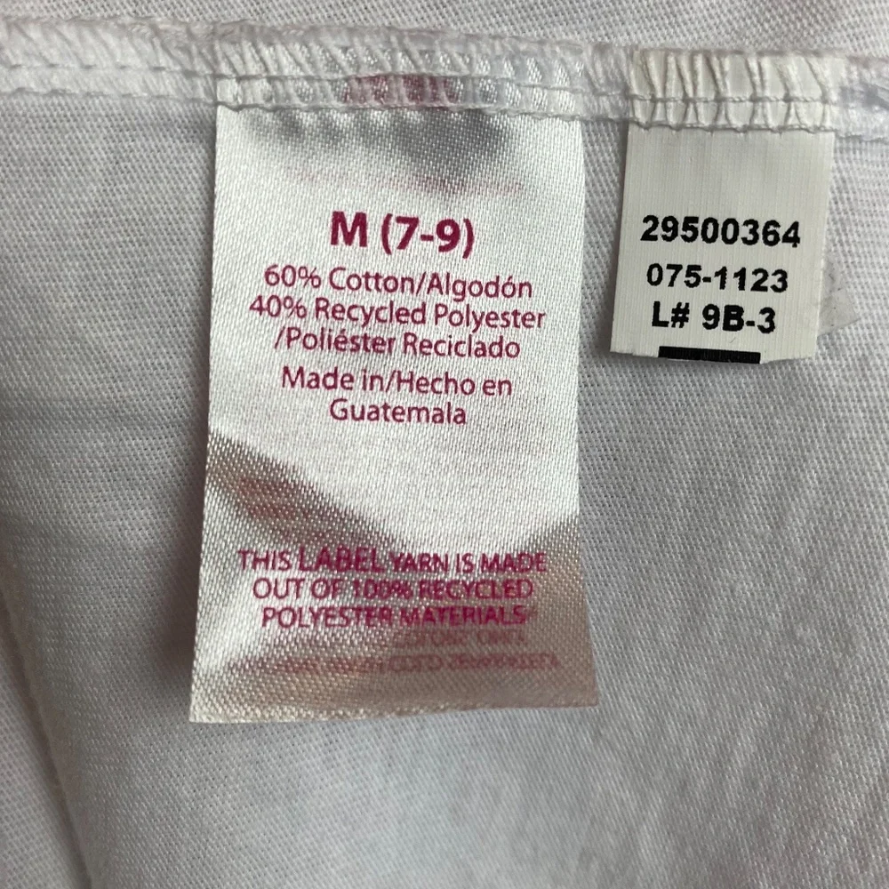 💙5/$15 NWT No Boundaries Womenʻs White Short Sleeve Scoop Neck Tee Medium